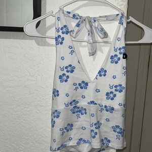Halter Top with flowers